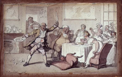 Folie à la table du dîner