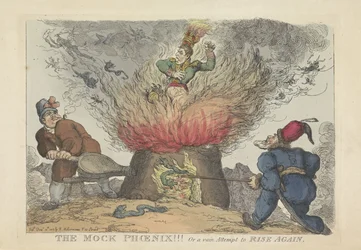 Napoléon comme faux phénix, 1813