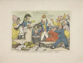 Napoléon vend des biens volés, 1813
