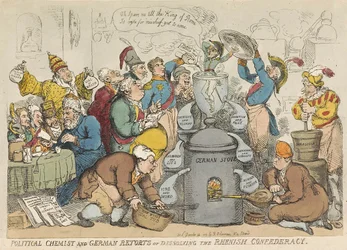 Chimiste politique et récipients allemands ou dissolution de la confédération rhénane, pub. 1813