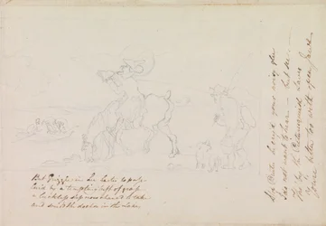 Esquisse préparatoire pour « Dr Syntax dessinant le lac »