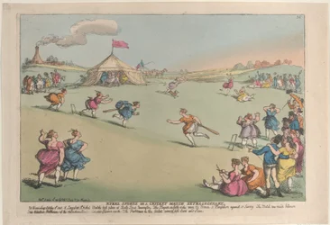 Sports ruraux ou un match de cricket extraordinaire, 10 octobre 1811