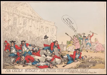 Le budget de Sir Cecil pour payer la dette nationale, pub. 1784