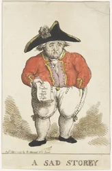 Caricature représentant le contre-amiral batave Samuel Story, 1799