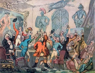 Le Dîner, Humours de la chasse au renard, 1799