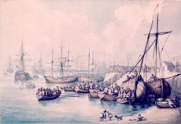 Le Débarquement des Royalistes de Toulon