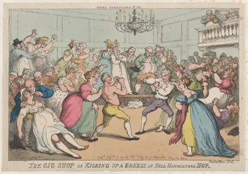 Le magasin de gig ou faire du vent chez Nell Hamiltons Hop, 16 février 1811