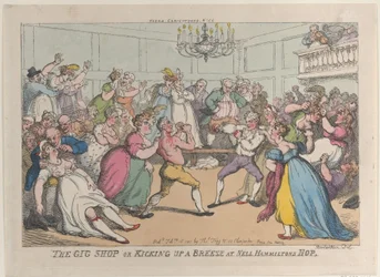 Le Magasin de Gig ou Faire du Vent à la Fête de Nell Hamilton, 16 février 1811