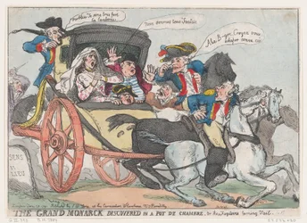 Le Grand Monarque découvert dans un pot de chambre, ou Les Fugitifs tournant la queue, ..., 28 juin 1791