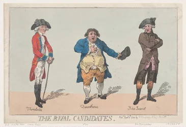 Les candidats rivaux, 8 avril 1784
