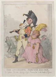 Le Chasseur de fortune réussi, ou le capitaine Shelalee menant Mlle Marrowfat