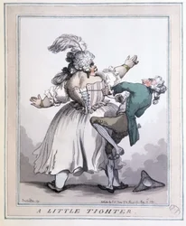 Serrez davantage - Estampes par Rowlandson, dans « Le corset dans l