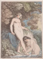 Deux nymphes se baignant, l