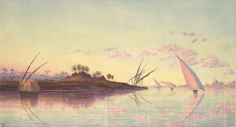 Vue sur le Nil près du Caire