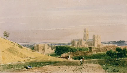 Durham depuis les champs