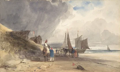 Figures sur une plage, Nord de la France