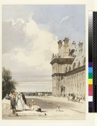 Pavillon de Flore, Tuileries, Paris, vers 1829