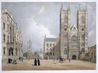 Abbaye de Westminster et Hôpital, Londres, 1842