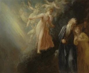 Prospero, Miranda et Ariel, de "La Tempête," Acte I, scène ii