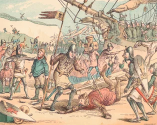 Le Débarquement de Guillaume le Conquérant, vers 1884