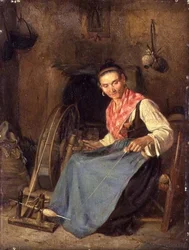 Femme filant