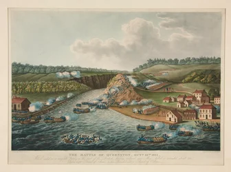La Bataille de Queenstown, 13 octobre 1813, publiée pour J. Jenkins Martial Achievements