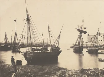 Scène de port, vers 1855