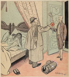 Le retour du réserviste; Simplicissimus I/32, 1896