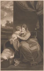 Elizabeth Lady Melbourne avec son fils, l