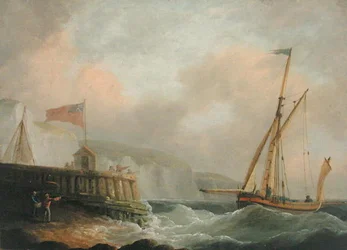Cutter entrant dans le port