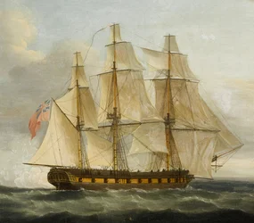La capture de la frégate française Le Serene par la frégate anglaise Boreas