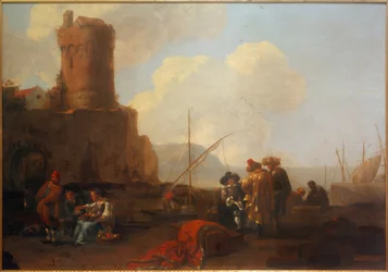 Port avec ruine de tour