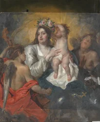 La Vierge couronnée par le Christ enfant, vers 1646 (huile sur toile)