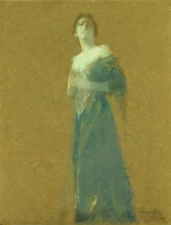 Femme en bleu