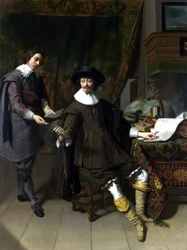 Constantijn Huygens et son secrétaire
