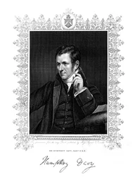 Sir Humphry Davy, chimiste et physicien cornouaillais, 19ème siècle