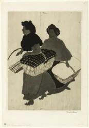 Les blanchisseuses reprennent leur travail