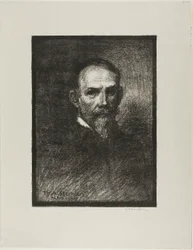 Steinlen, vue de face, tête à droite
