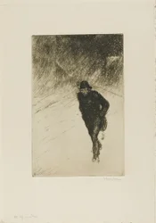 Vagabond dans la neige