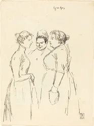 Femmes bavardant