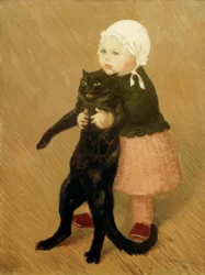 La fillette au chat