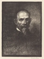 Autoportrait (Steinlen de face, tête droite)