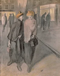 Femmes au travail, vers 1900 (dessin)