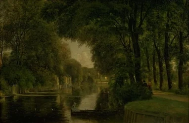 Un canal. Frederiksværk, Zélande