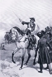 Pierre le Grand à la bataille de Pultowa, illustration de Repères dans l
