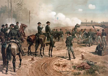 Guerre civile américaine : le général Sherman pendant le siège d