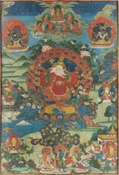 Ganapati Thangka, 18e siècle