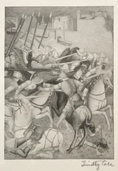 Vieux maîtres italiens : Bataille de Saint-Éphèse contre les païens de Sardaigne, 1888-1892