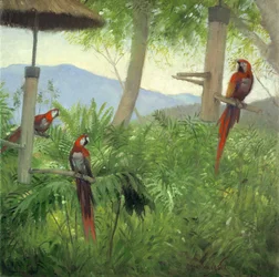 Oiseaux de montagne, 2001 (huile sur toile)