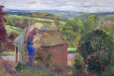 Chaume de la maison d